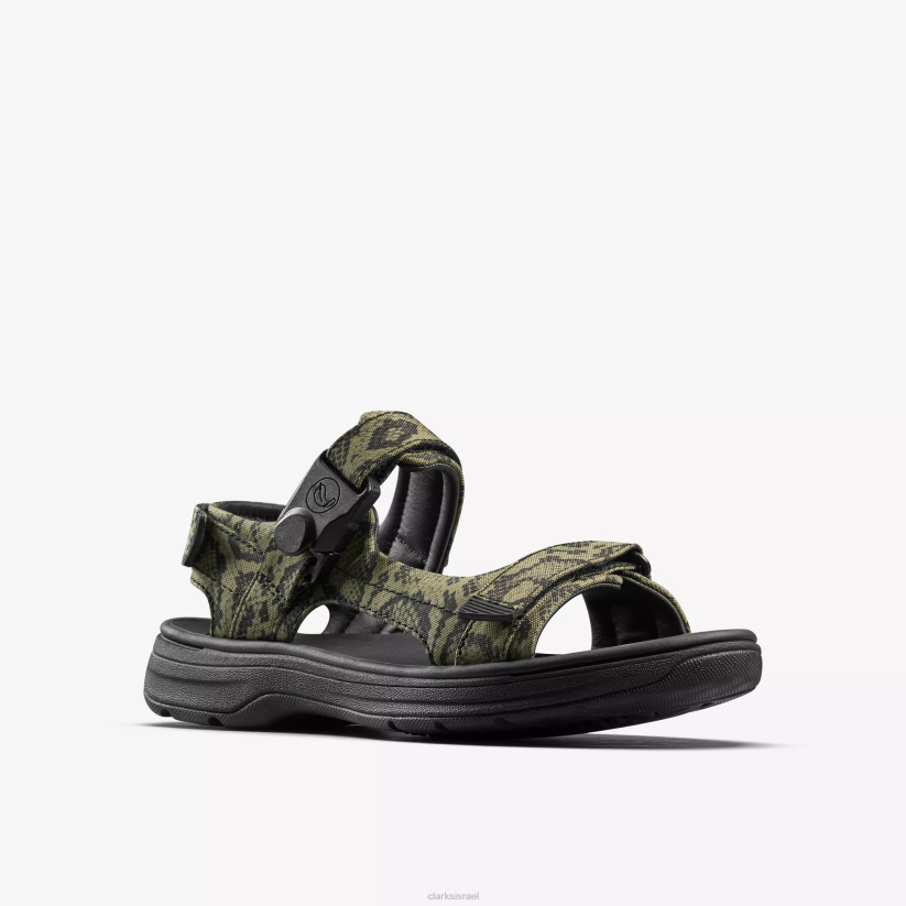 V268866 טקסטיל ירוק Clarks סנדל גברים מרטין רוז 2