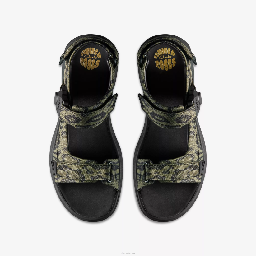 V268866 טקסטיל ירוק Clarks סנדל גברים מרטין רוז 2