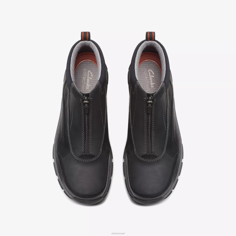 V268908 עור שחור Clarks walpath zip