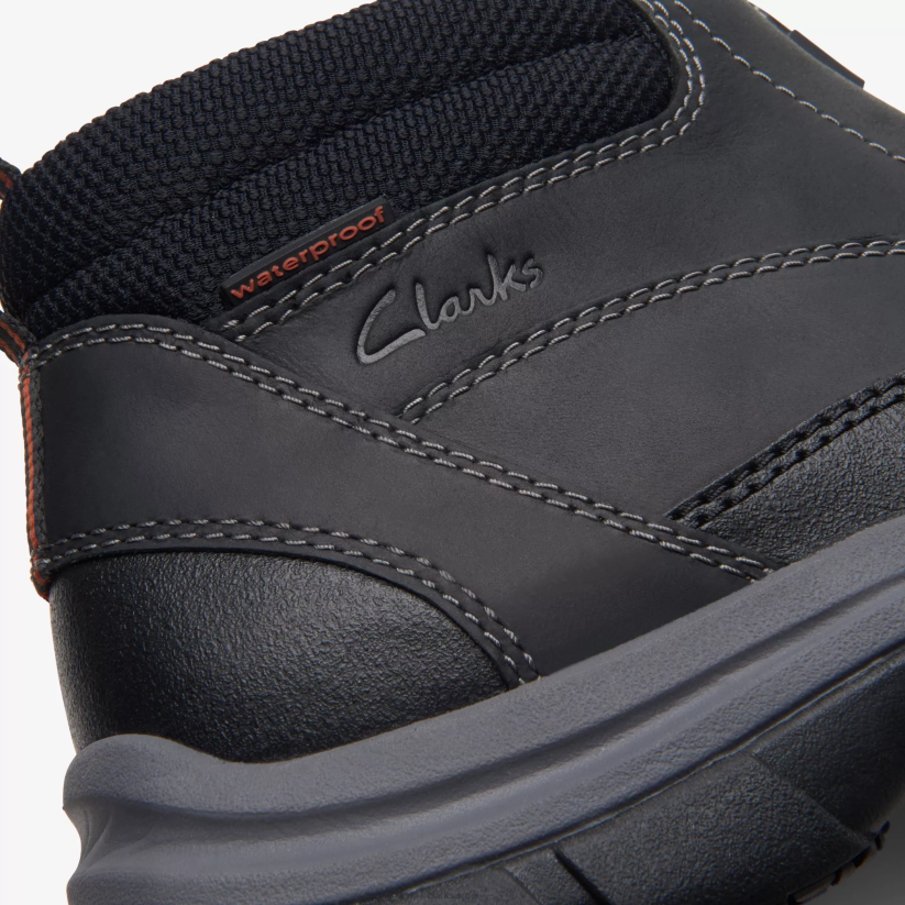 V268908 עור שחור Clarks walpath zip