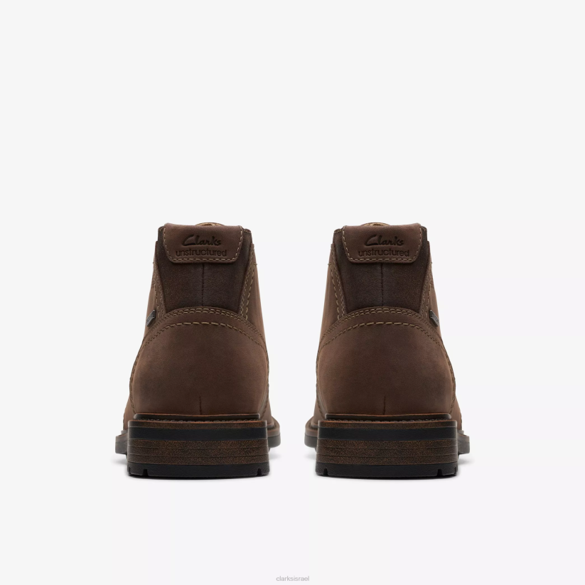 V268914 עור חום כהה Clarks un shire hi עמיד למים