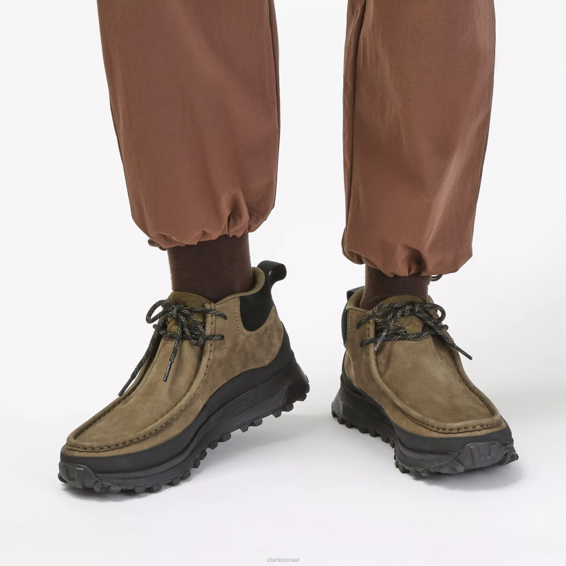 V268917 נובוק זית כהה Clarks atl trek wall boot gor-tex