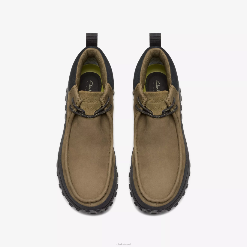 V268917 נובוק זית כהה Clarks atl trek wall boot gor-tex