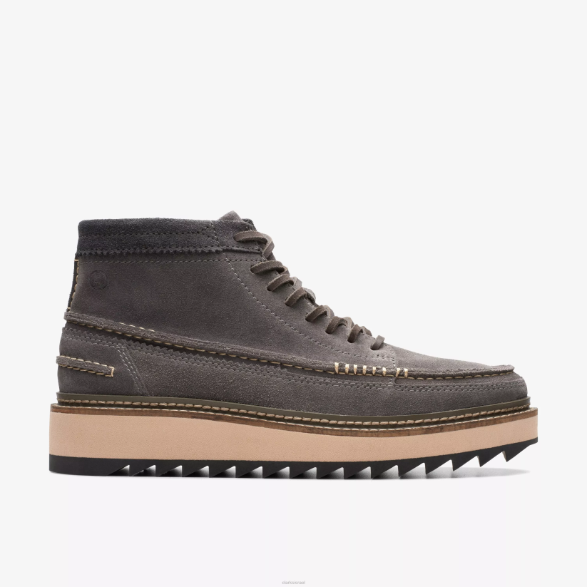 V268920 זמש אפור כהה Clarks קלארקהיל אמצע