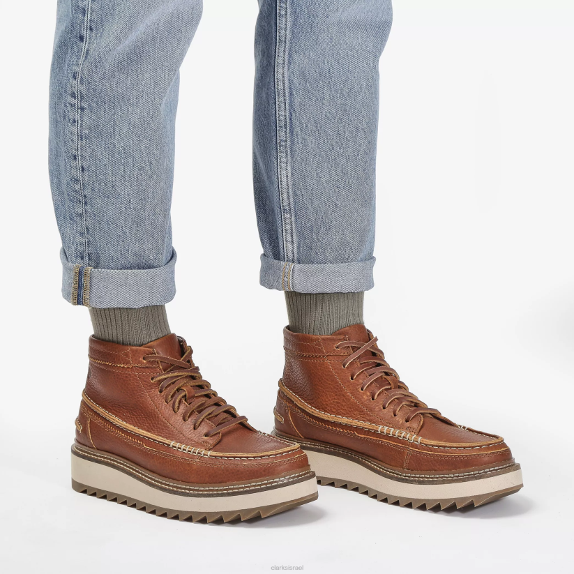 V268921 עור שזוף כהה Clarks קלארקהיל אמצע