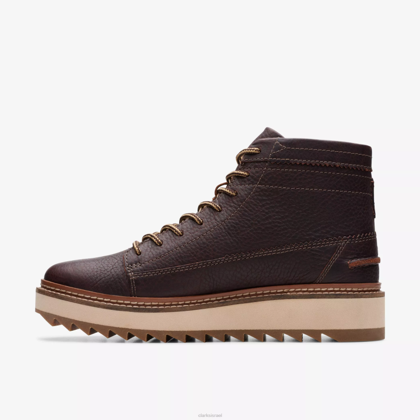 V268922 עור חום כהה Clarks קלארקהיל היי