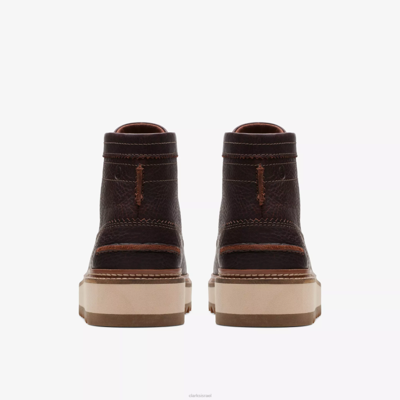 V268922 עור חום כהה Clarks קלארקהיל היי