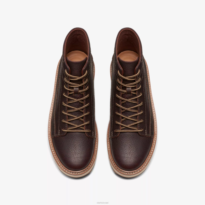 V268922 עור חום כהה Clarks קלארקהיל היי