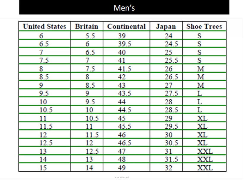 V268951 טִבעִי Clarks עץ נעלי גברים