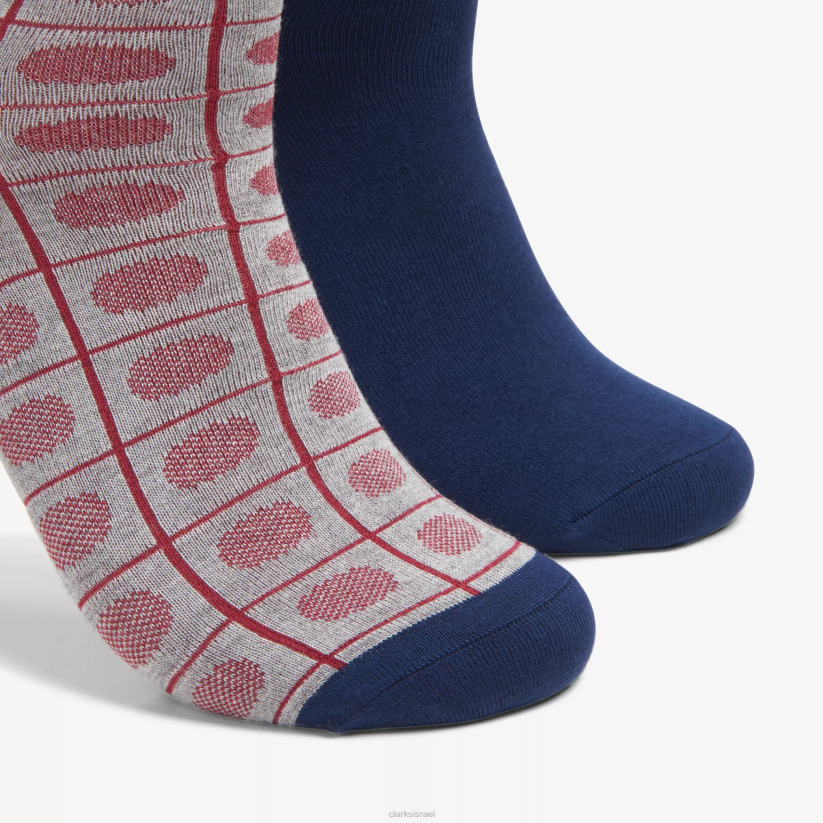 V268966 חיל הים/אדום Clarks חידוש השמלה