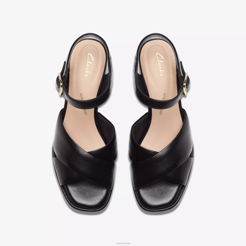 V26896 עור שחור Clarks ritzy75 rae