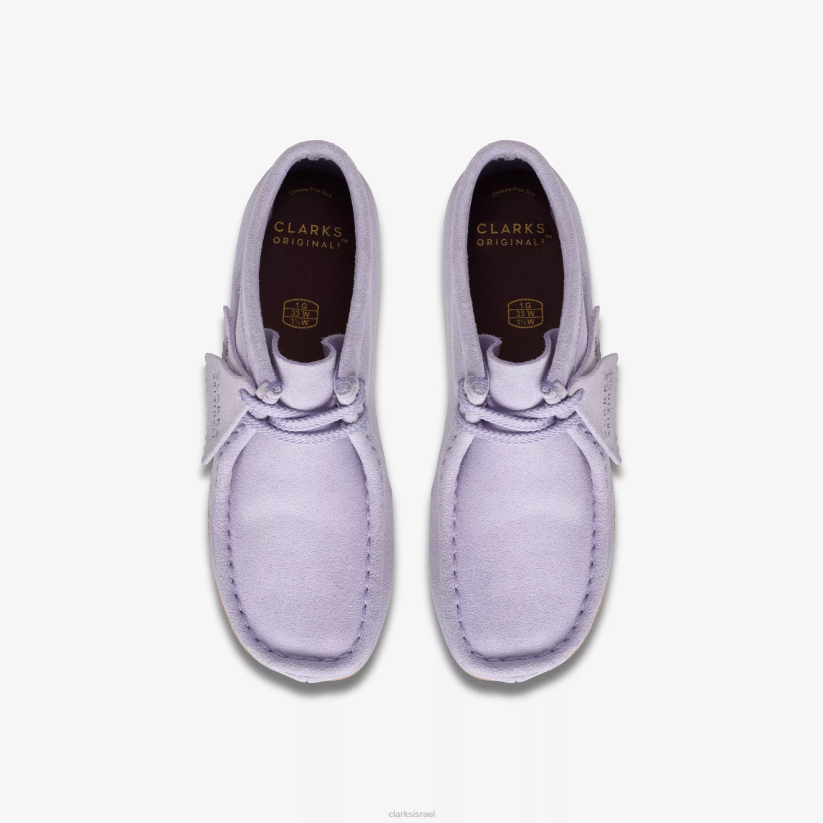 V268976 זמש לילך Clarks מגף wallabee ישן יותר