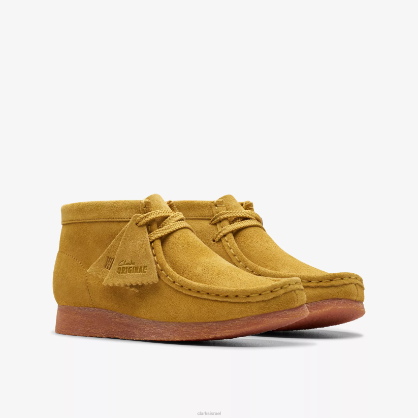 V268980 זית כהה Clarks מגף wallabee ישן יותר