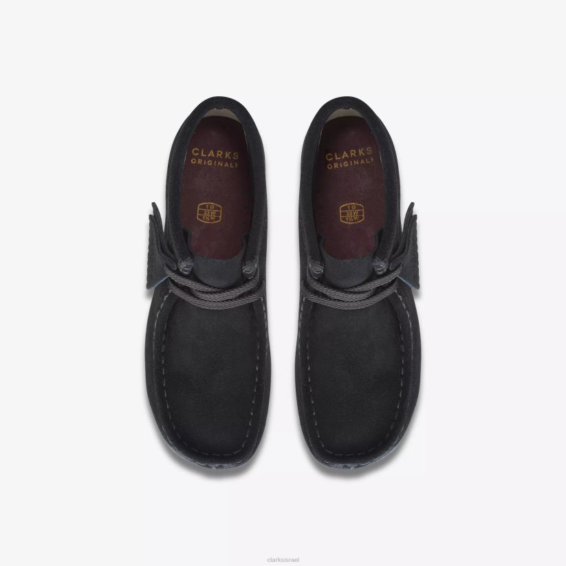 V268982 זמש שחור Clarks מגף wallabee ישן יותר