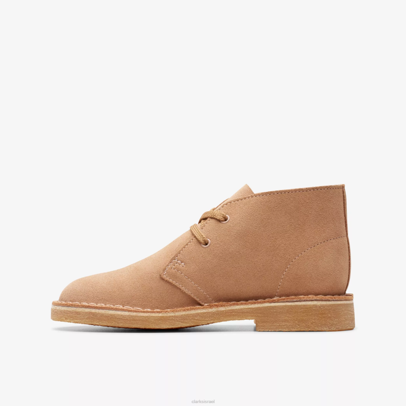 V268987 זמש בצבע בז' חם Clarks מגף מדבר ישן יותר