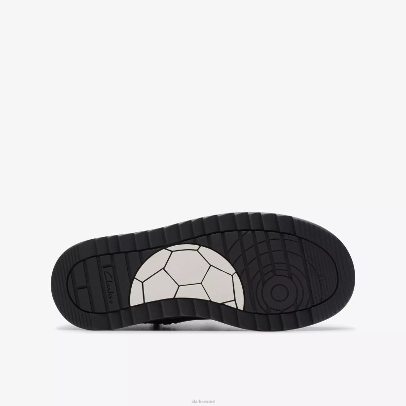 V268990 עור שחור Clarks גול וולי ילד