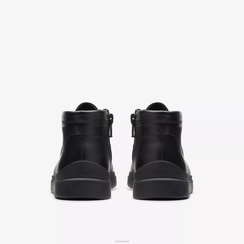 V268990 עור שחור Clarks גול וולי ילד