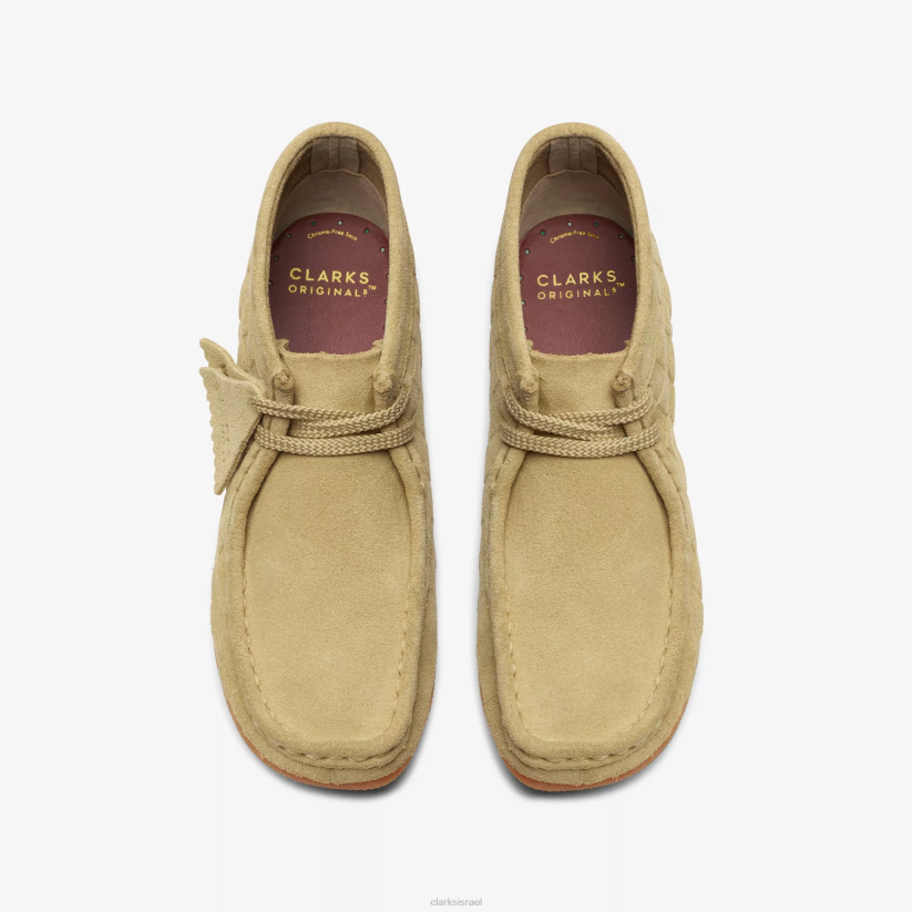 V268994 צ'ק בז' Clarks מגף wallabee ישן יותר