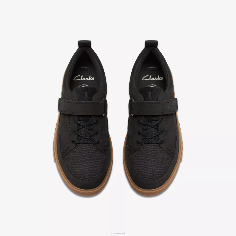 V268999 שָׁחוֹר Clarks somerset tor kid