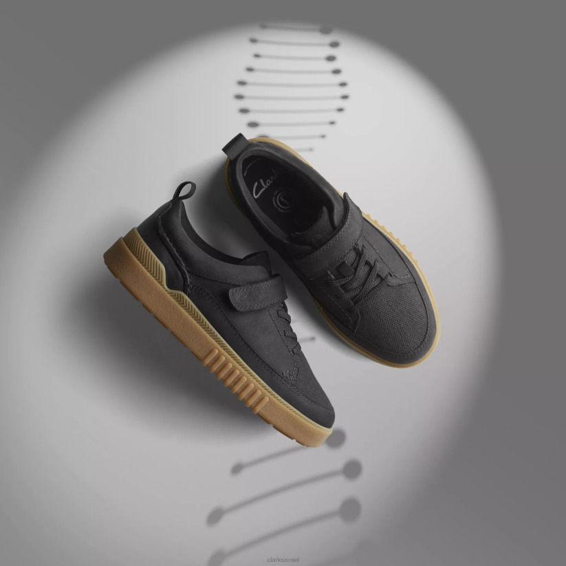 V268999 שָׁחוֹר Clarks somerset tor kid