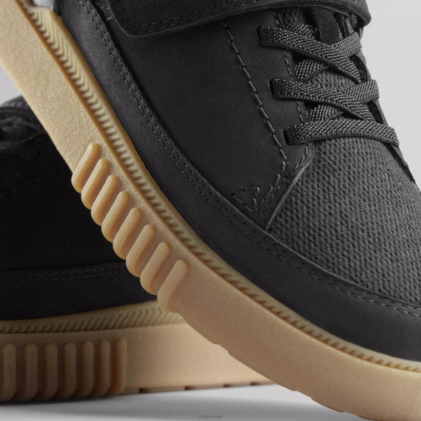 V268999 שָׁחוֹר Clarks somerset tor kid